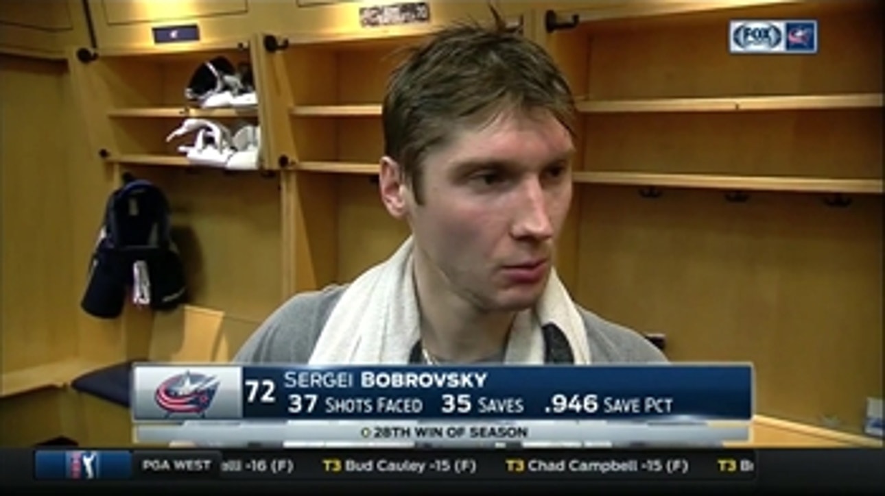 Sergei Bobrovsky puts on a show