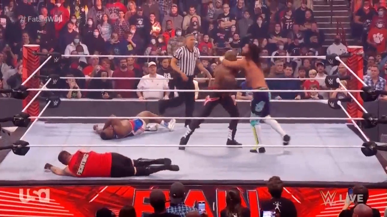 Big E, Seth Rollins, Bobby Lashley and Kevin Owens clash for WWE Title opportunity ' WWE on FOX