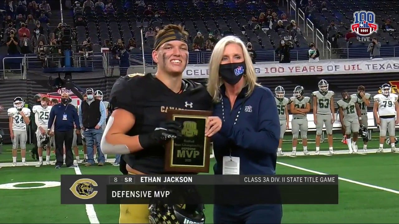 Ethan Jackson is Defensive MVP for Canadian ' UIL State Championship