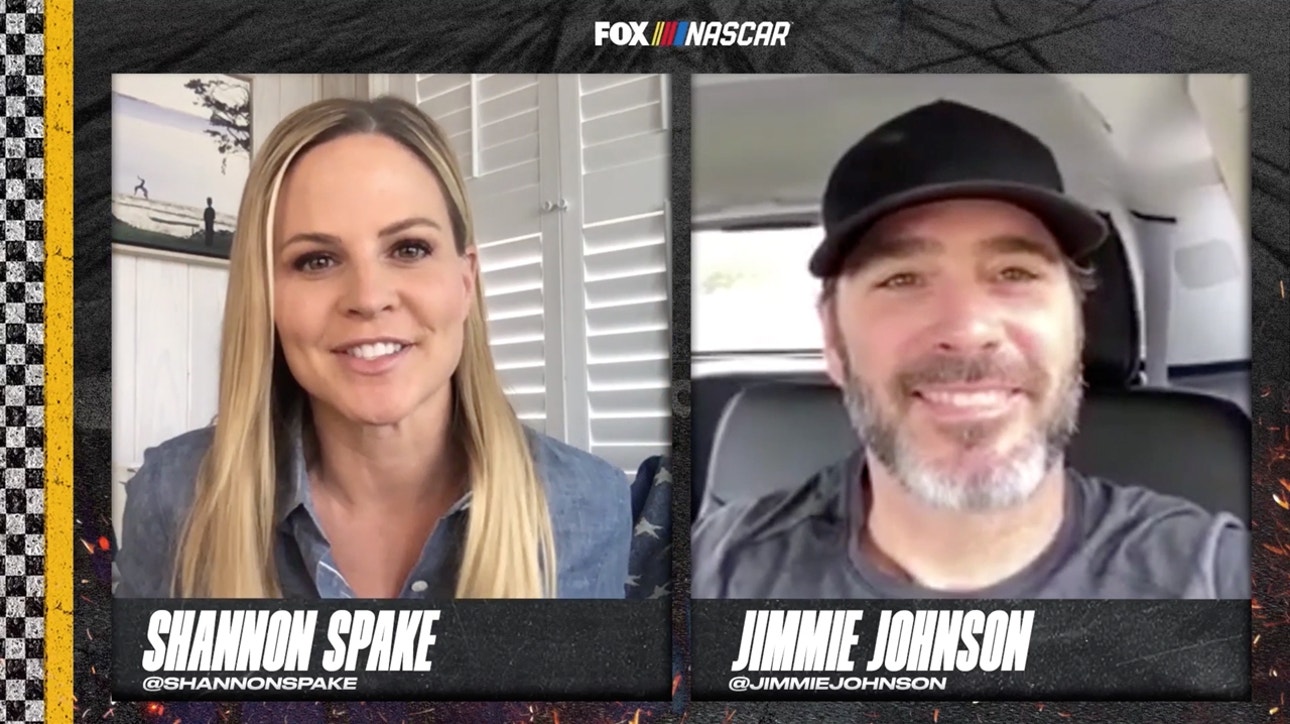 Jimmie Johnson goes 1 Up 1 Down with Shannon Spake ' NASCAR on FOX