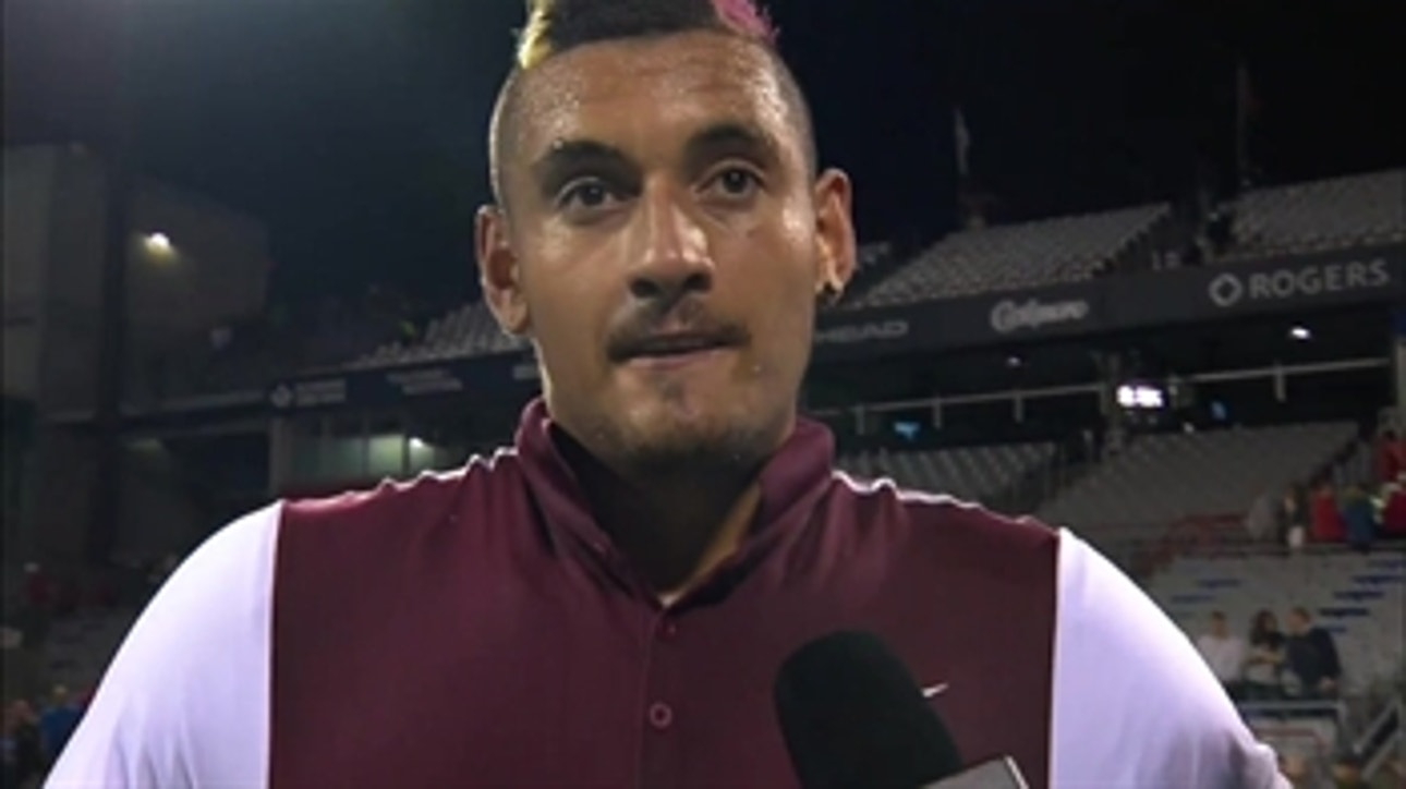 Nick Kyrgios tells Warwrinka - during a match - that his girlfriend had relations with another player