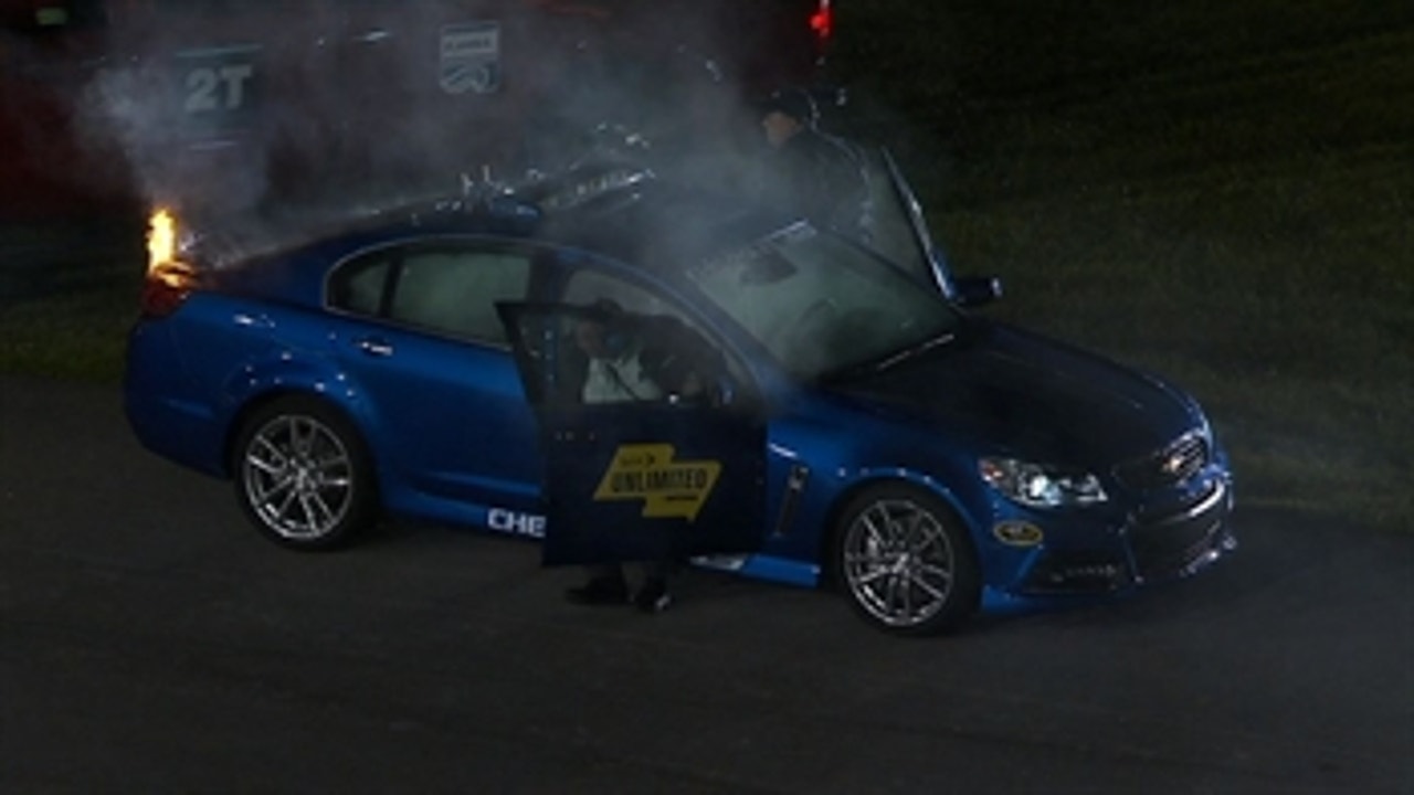 CUP: Pace Car Catches Fire - Sprint Unlimited 2014