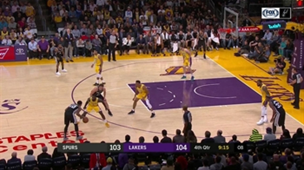 HIGHLIGHTS: Pau Gasol with the Exclamation Mark ' San Antonio Spurs at LA Lakers