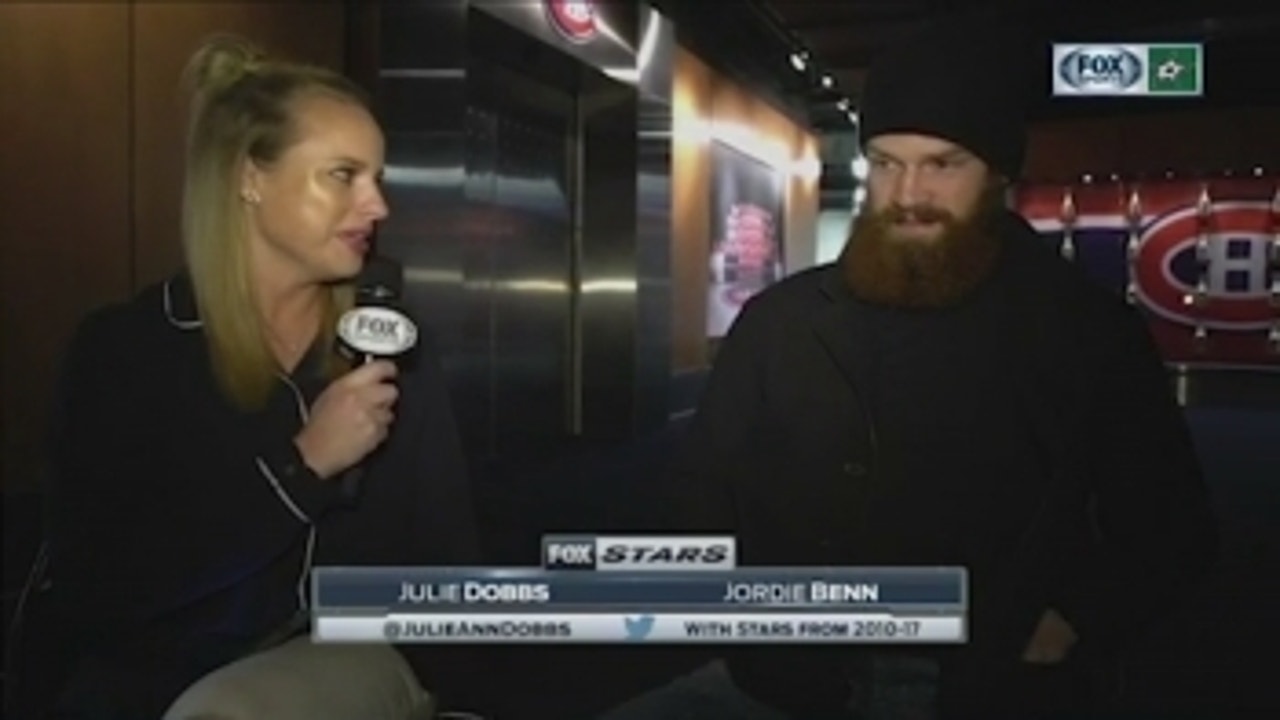 Jordie Benn faces brother, Stars first time since trade