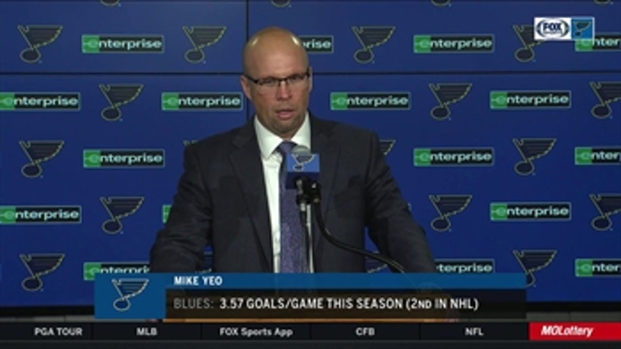 Mike Yeo: Jaden Schwartz 'played the game the right way' against Sharks