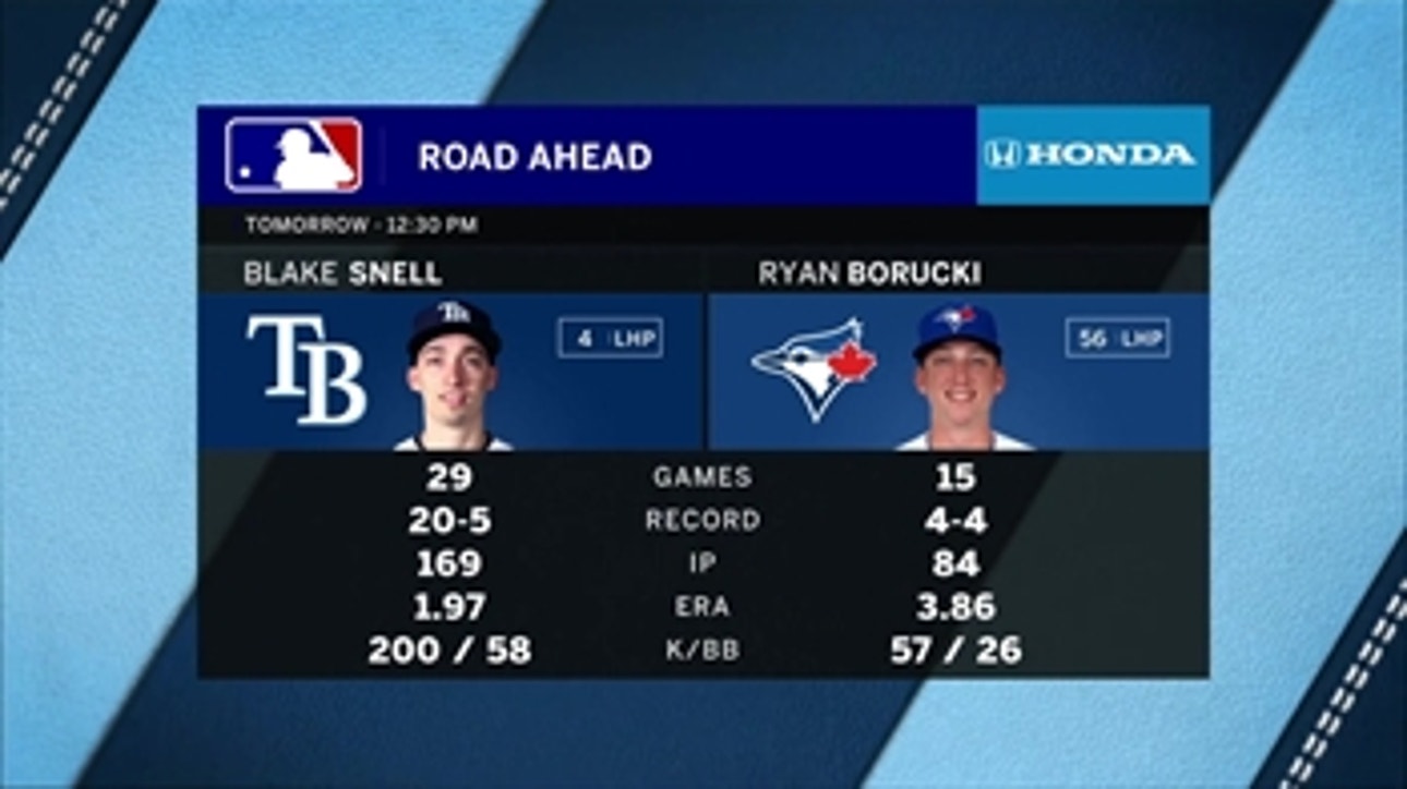 Blake Snell makes final road start of the season as Rays finish up with Blue Jays