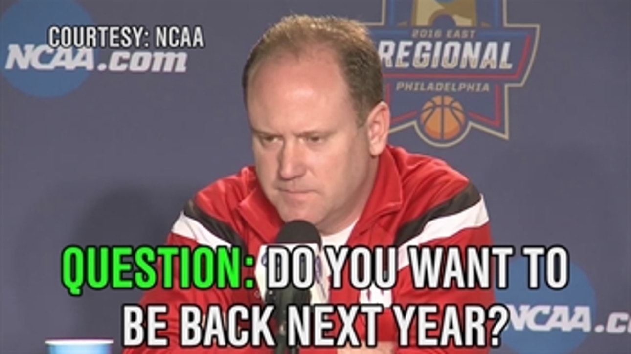 Wisconsin coach answered a fairly terrible question at Thursday's press conference