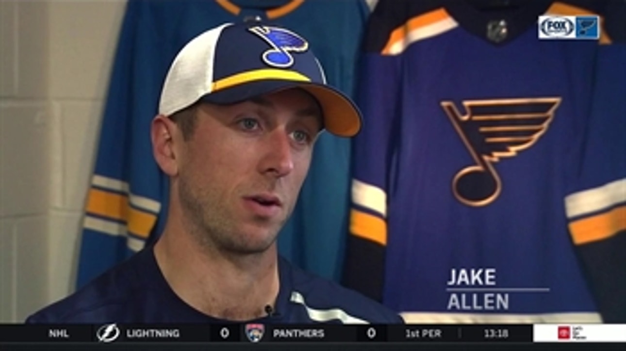 Jake Allen on accepting backup role: 'I told myself to embrace it'
