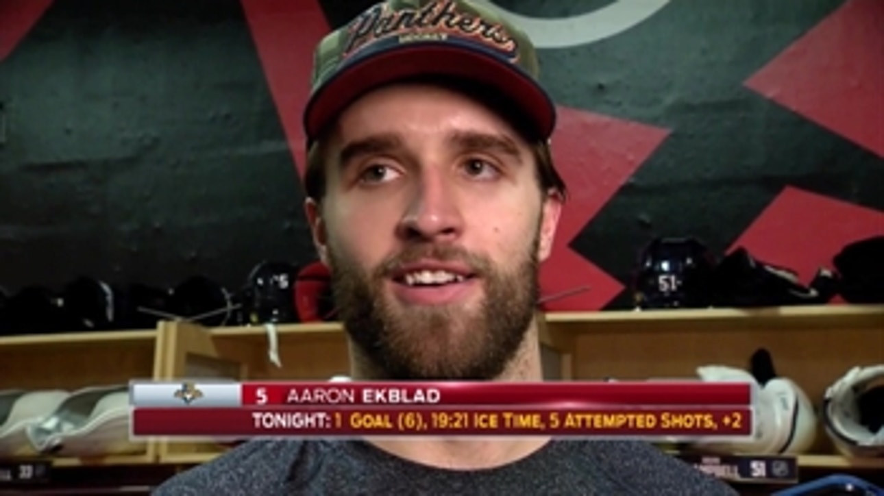 Panthers' Aaron Ekblad: Montoya played out of this world