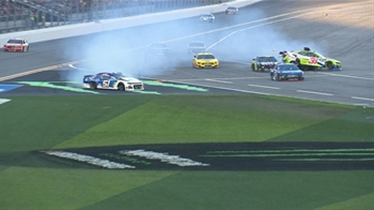 Cody Ware runs into Tyler Reddick, takes others out heading into pit row at Daytona 500