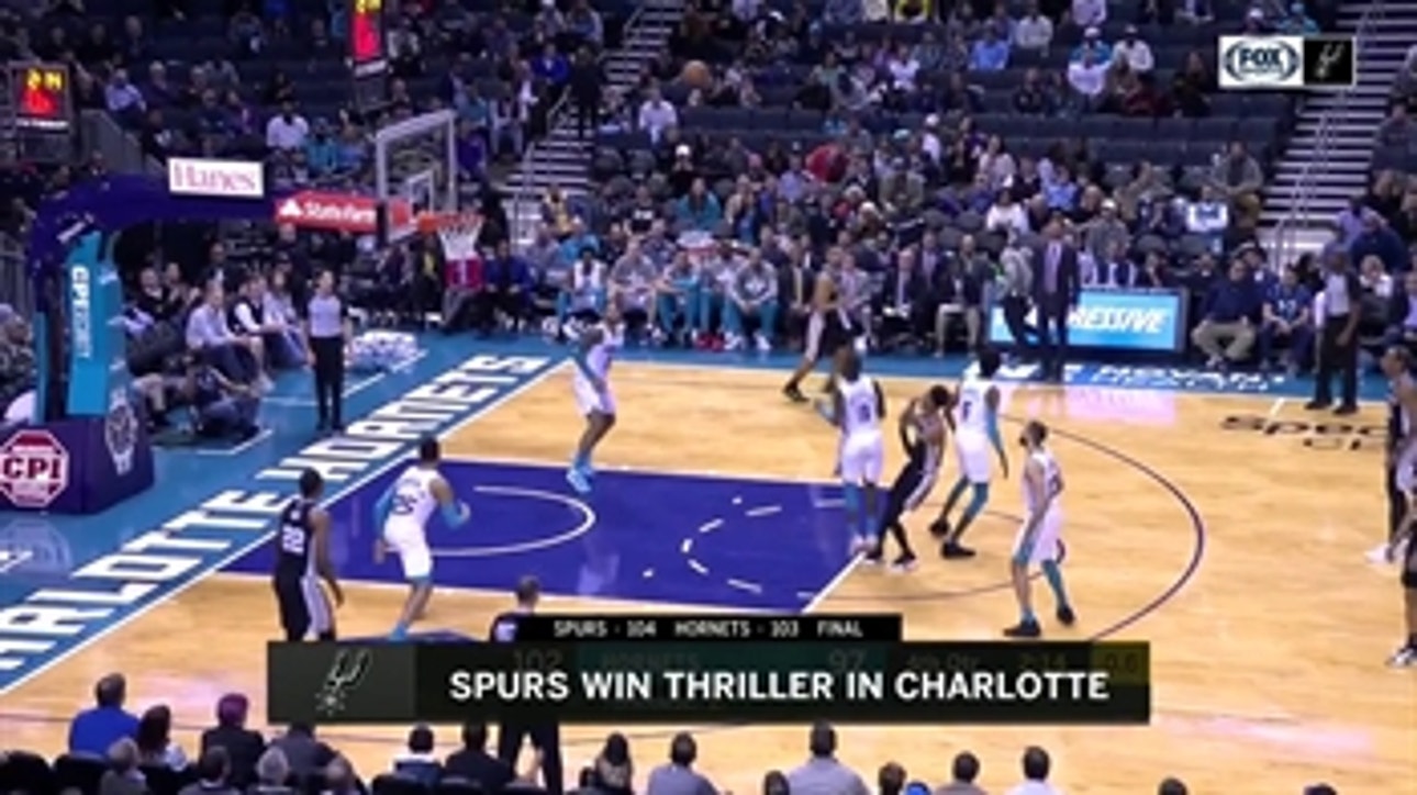 Spurs Bounce Back with win vs. the Hornets ' Spurs Live