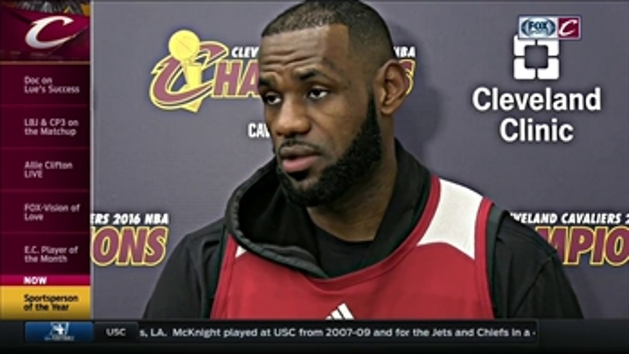 LeBron James reacts to being named Sportsperson of the Year
