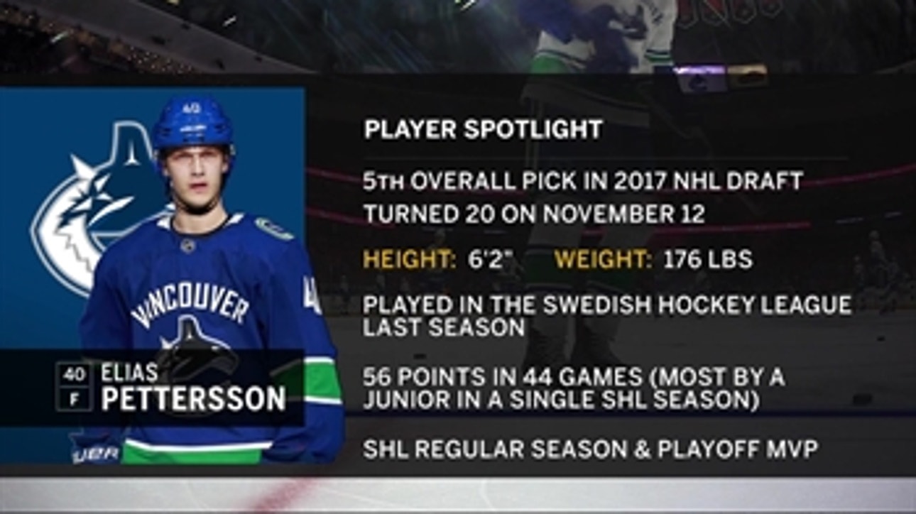 Hazy: Elias Pettersson is a 'special player'