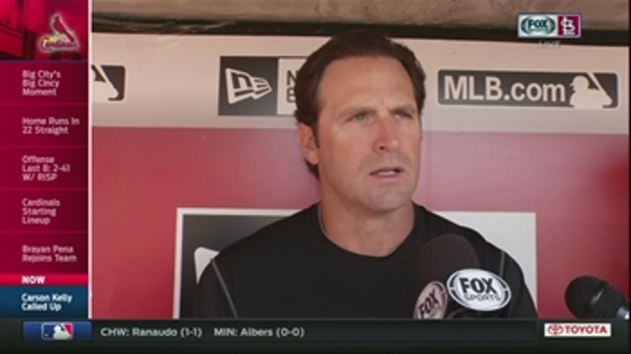 Mike Matheny excited to have Carson Kelly in the majors