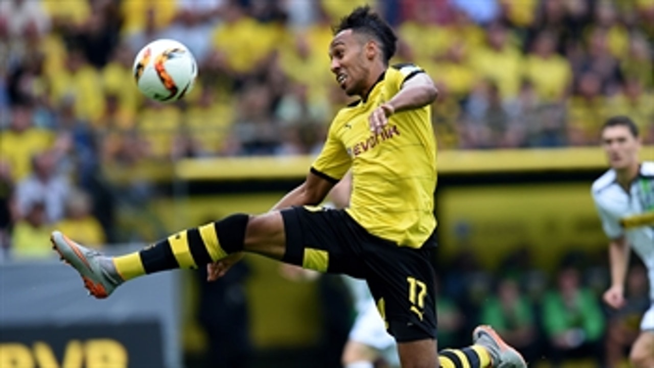 Aubameyang doubles BVB lead against Monchengladbach - 2015-16 Bundesliga Highlights