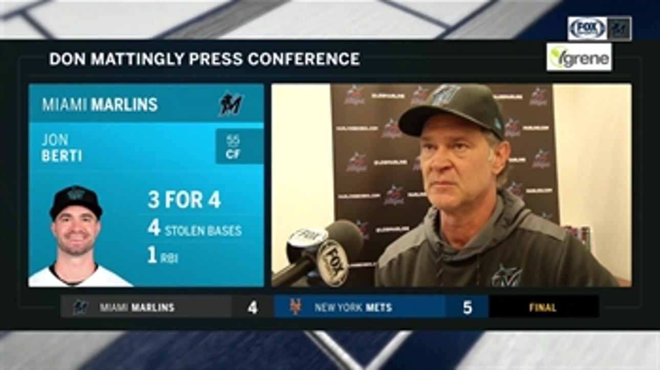 Don Mattingly breaks down extra-innings loss to Mets