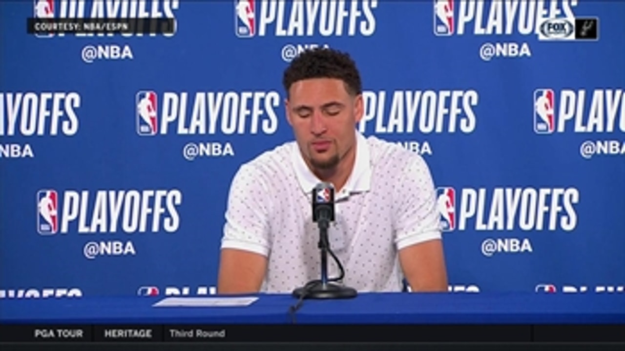 Klay Thompson: 'We stepped up our defense with Steph out' ' Spurs Playoffs