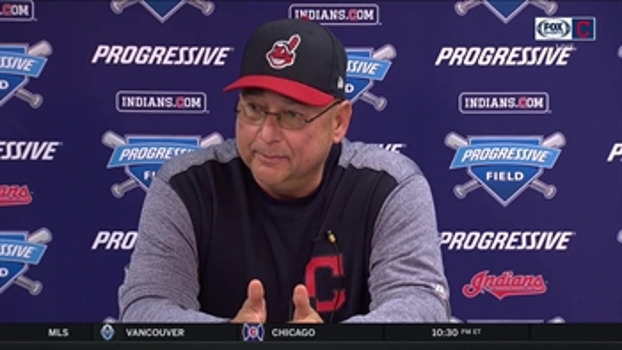 Terry Francona talks about the Tribe's bullpen after a loss
