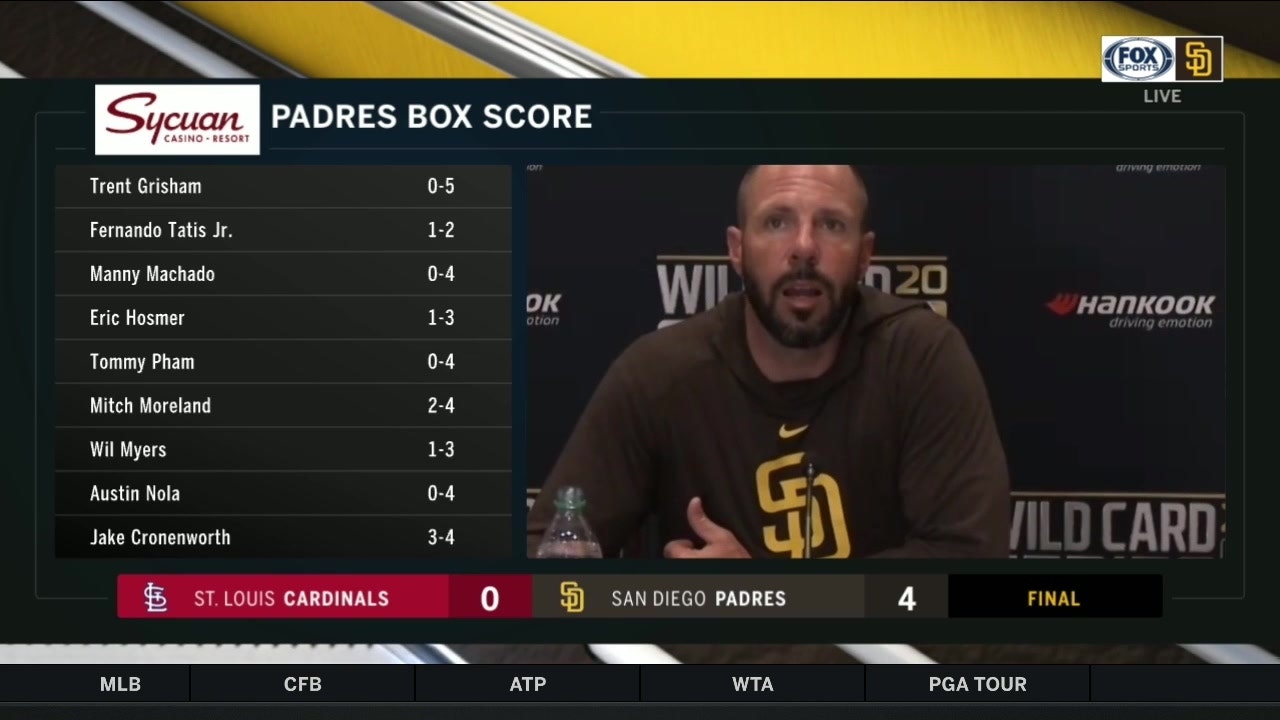 Jayce Tingler led the Padres to a gm3 win over Cardinals