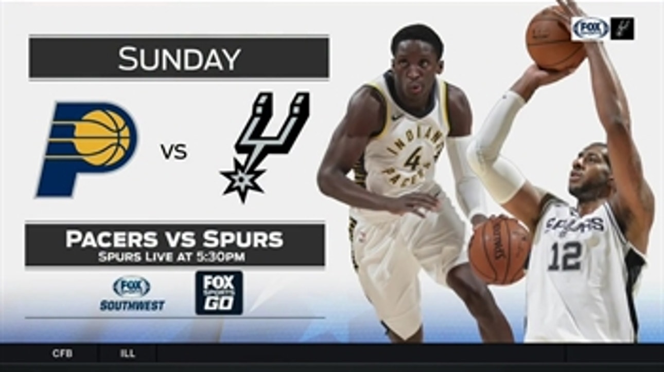 Indiana Pacers vs. San Antonio Spurs preview ' Spurs Live