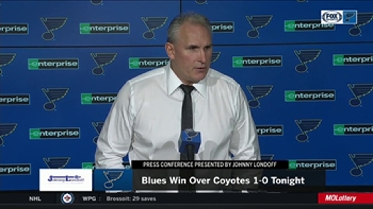 Berube: Scandella 'did what we asked him to do' in Blues debut