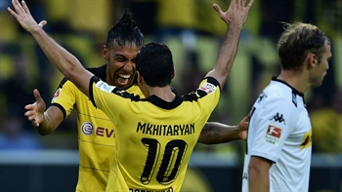 Mkhitaryan brace extends Dortmund lead against Monchengladbach - 2015-16 Bundesliga Highlights