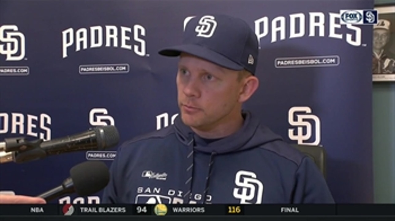 Padres skipper Andy Green discusses Paddack's outing after 6-3 loss