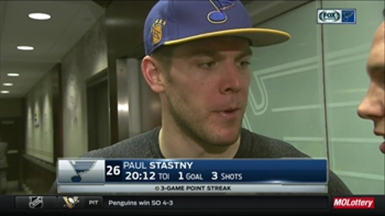 Paul Stastny says he's found his groove recently