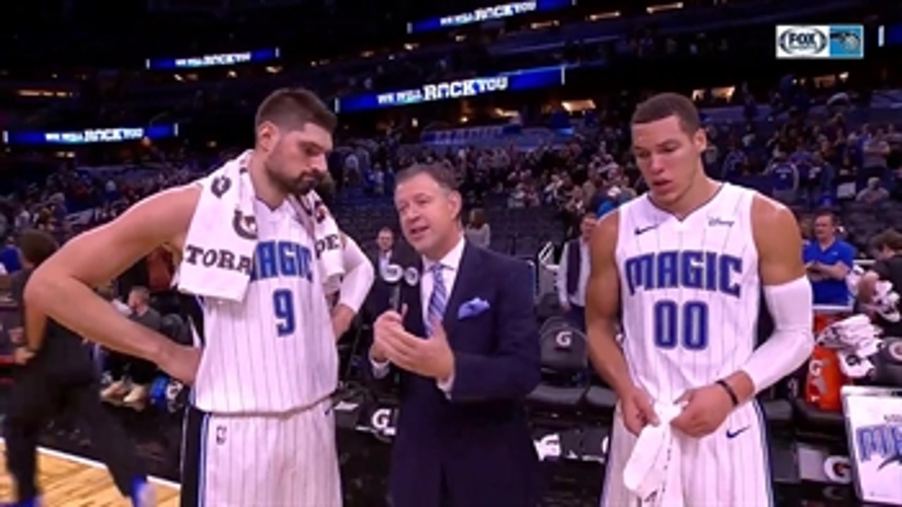Nikola Vucevic, Aaron Gordon examine Magic's win over 76ers