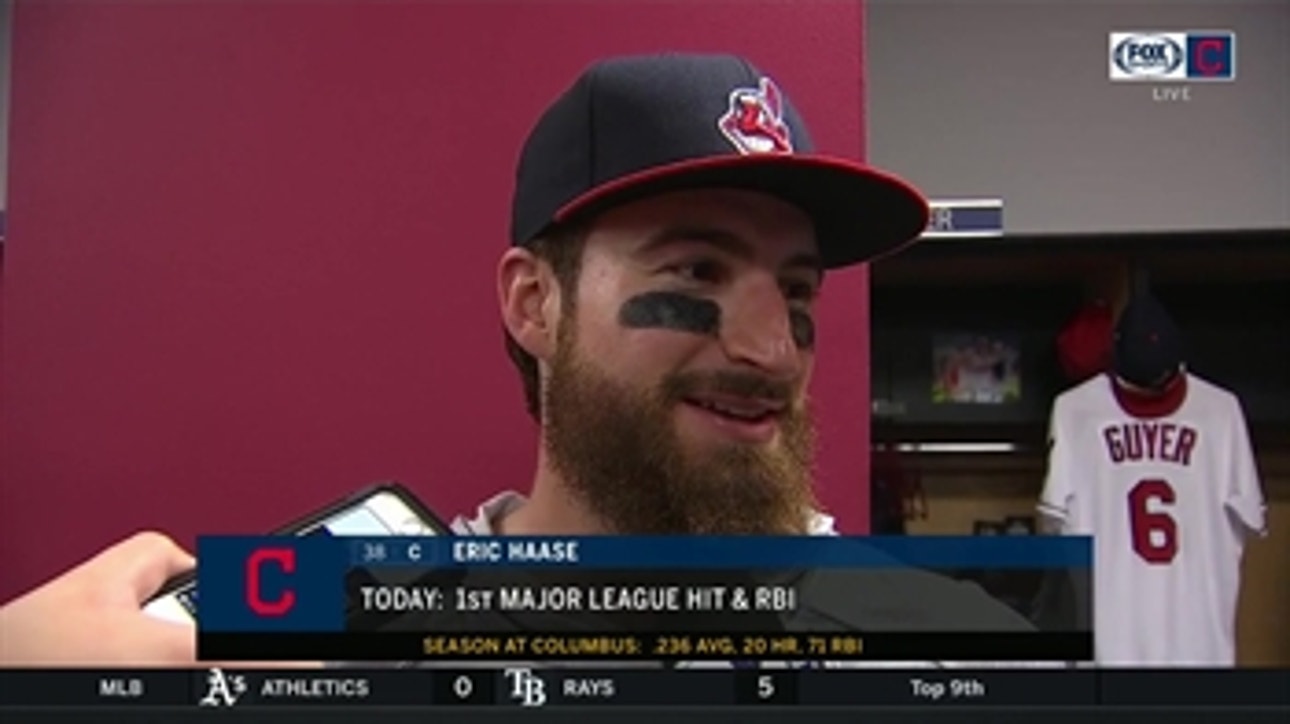 Eric Haase reflects on getting his first major league hit and RBI