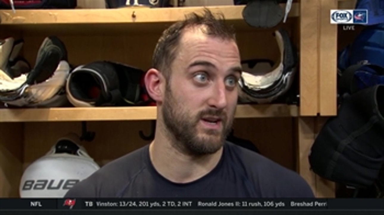 Nick Foligno is disappointed that Blue Jackets couldn't reward Korpisalo's outstanding effort