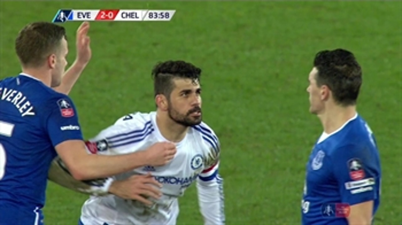 Diego Costa was a bad boy in the FA Cup against Everton