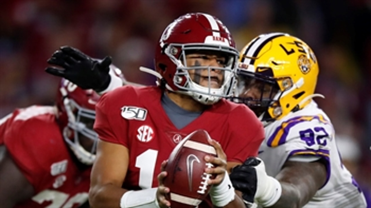 Nick Wright: Tua Tagovailoa will be a better NFL quarterback than Joe Burrow