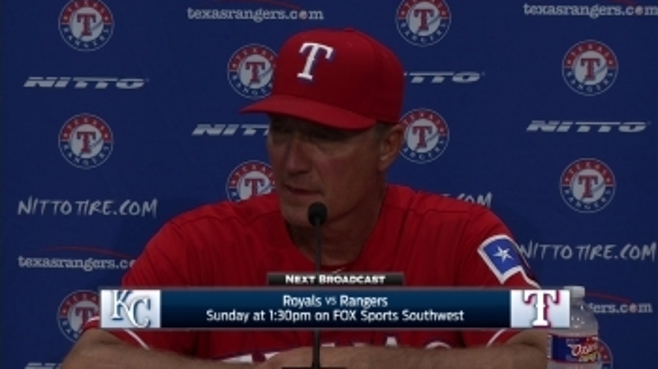Jeff Banister: 'We know we have quality pitchers'