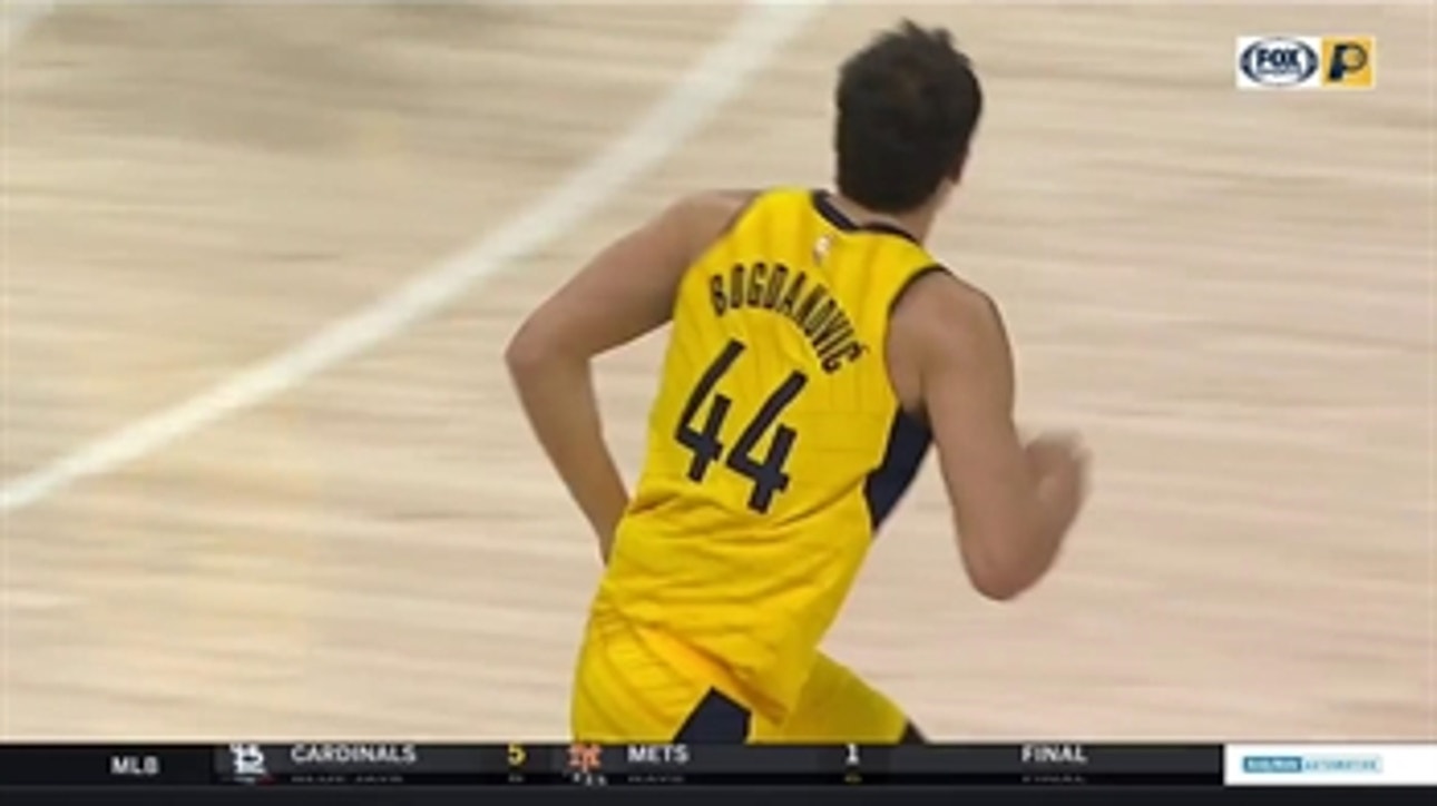 HIGHLIGHTS: Bogdanovic breaks out of slump in Pacers' win over Clippers