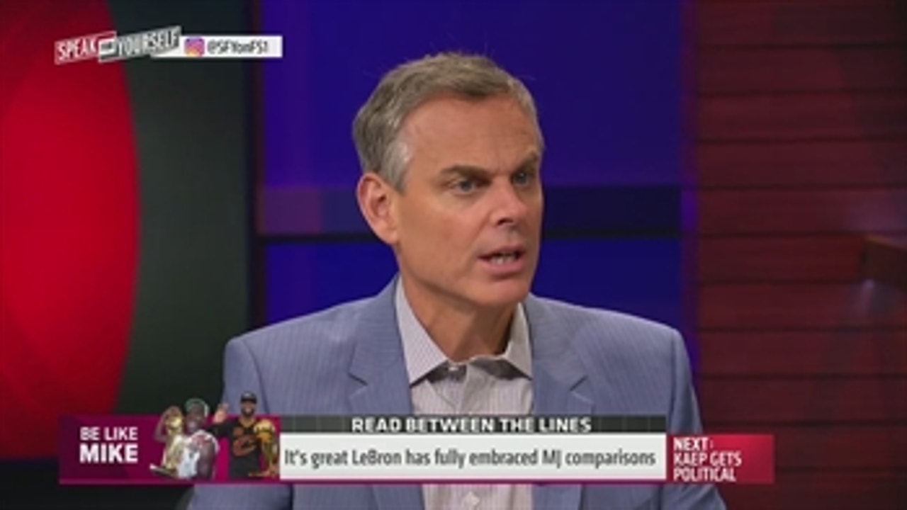 LeBron has finally embraced the Michael Jordan comparisons - 'Speak for Yourself'