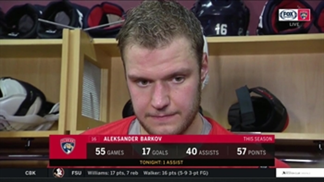 Aleksander Barkov discusses Panthers' post All-Star Break slump after the loss to Edmonton