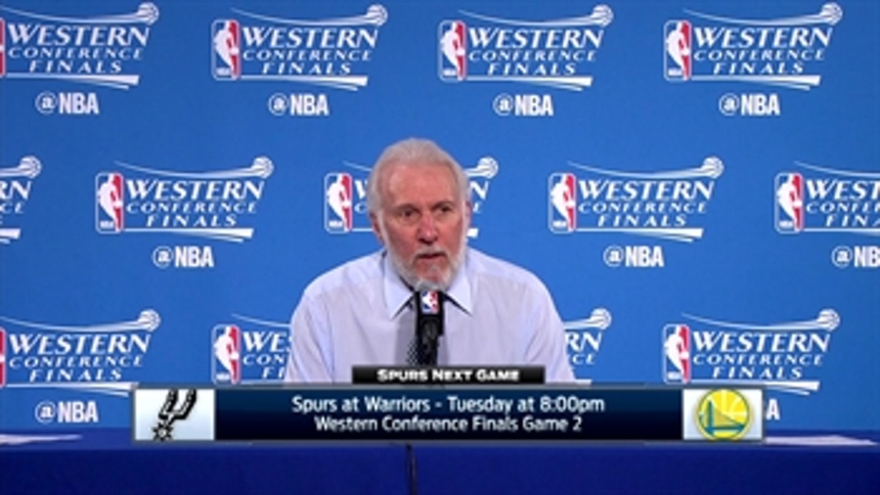 Gregg Popovich on tough loss in Game 1 to Warriors