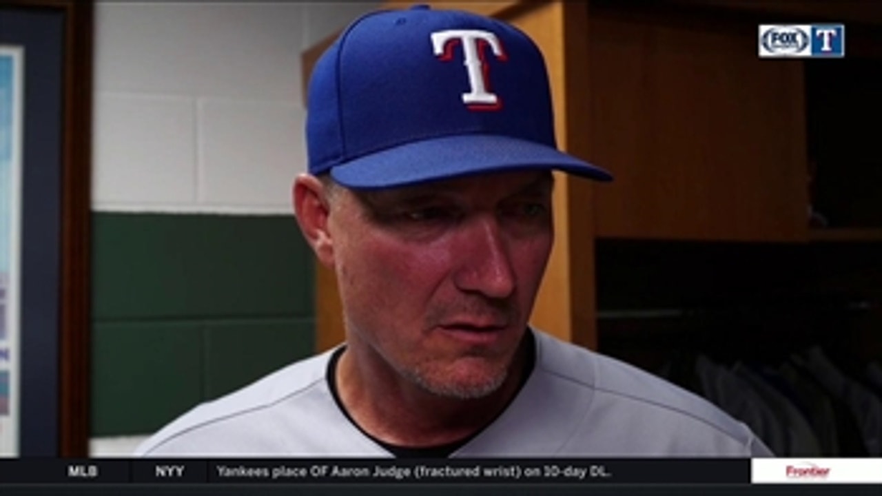 Jeff Banister on 11-2 Rangers win over the Astros