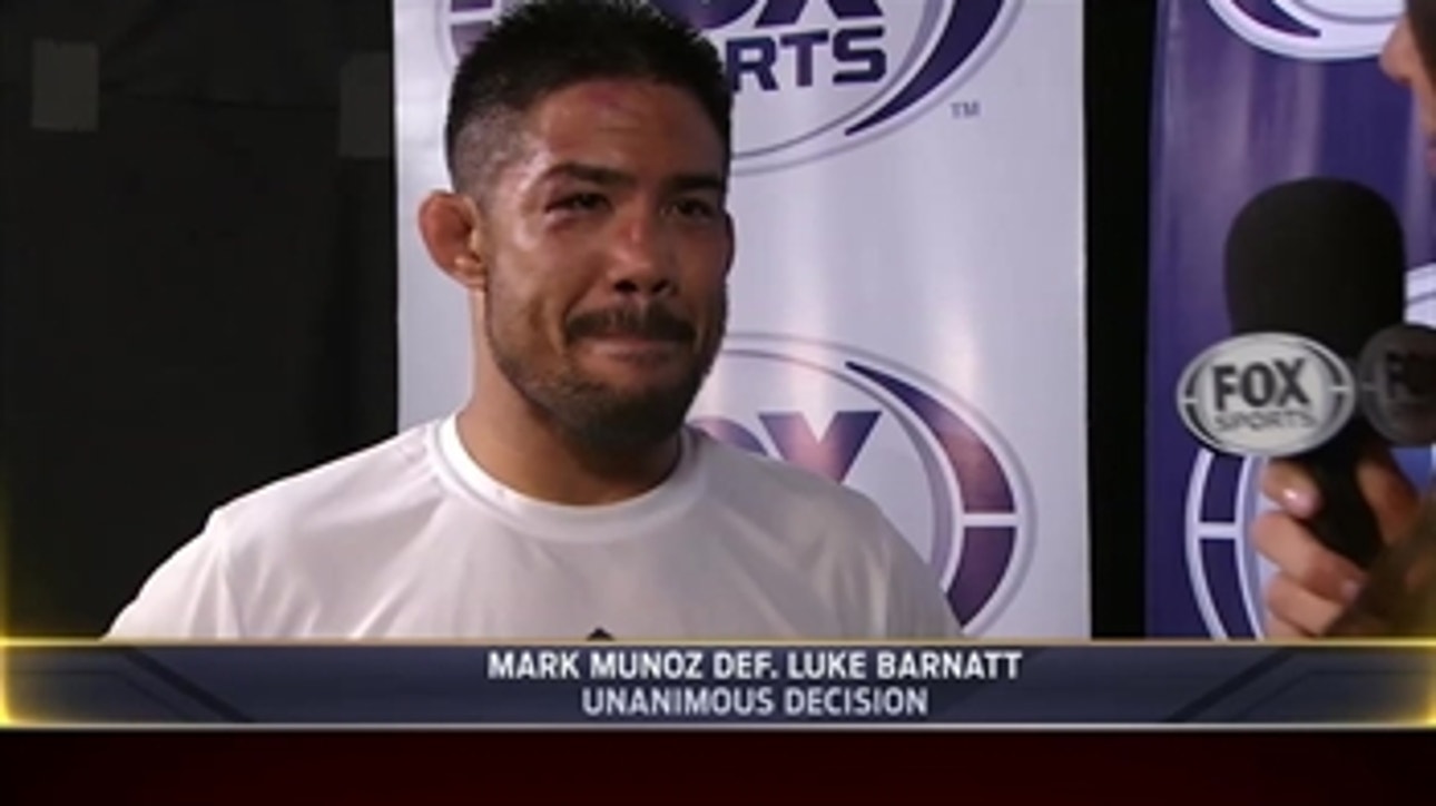 Munoz: I'm very grateful for what MMA has given me