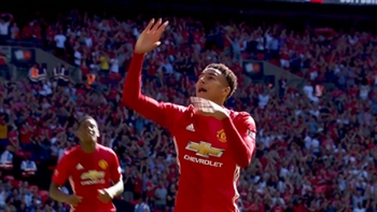 Jesse Lingard debuts new celebration against Leicester City