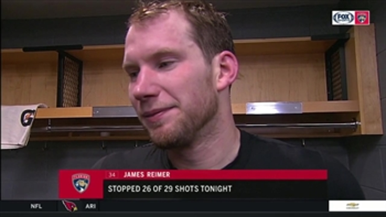 James Reimer on the Florida Panthers ending the stretch on a good note
