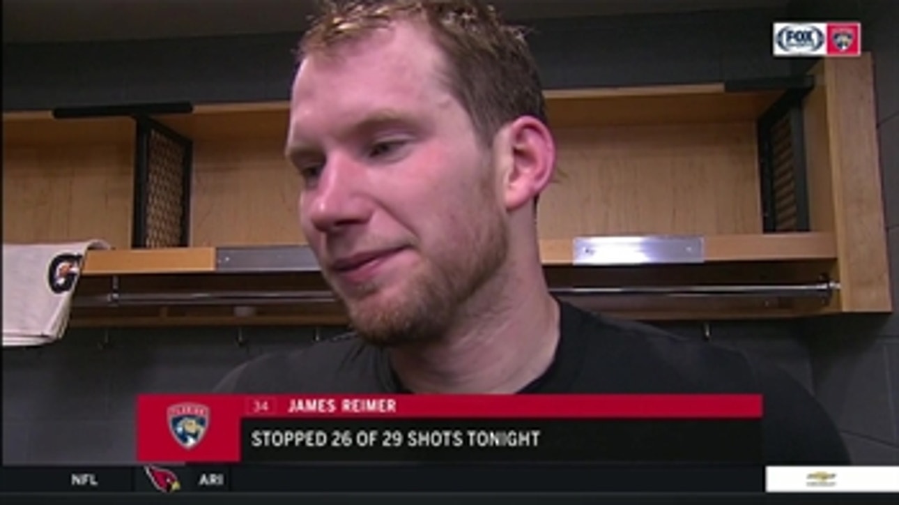 James Reimer on the Florida Panthers ending the stretch on a good note