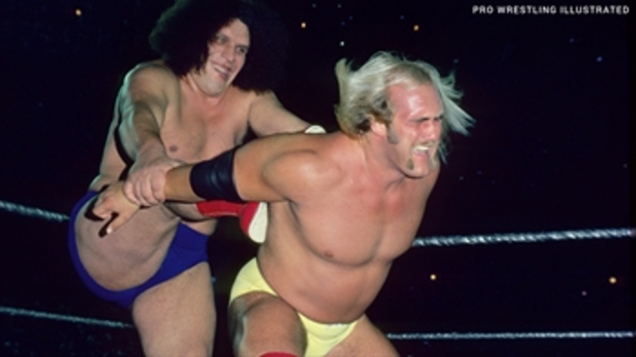 Andre the Giant battles Hulk Hogan in chaotic match at Shea Stadium