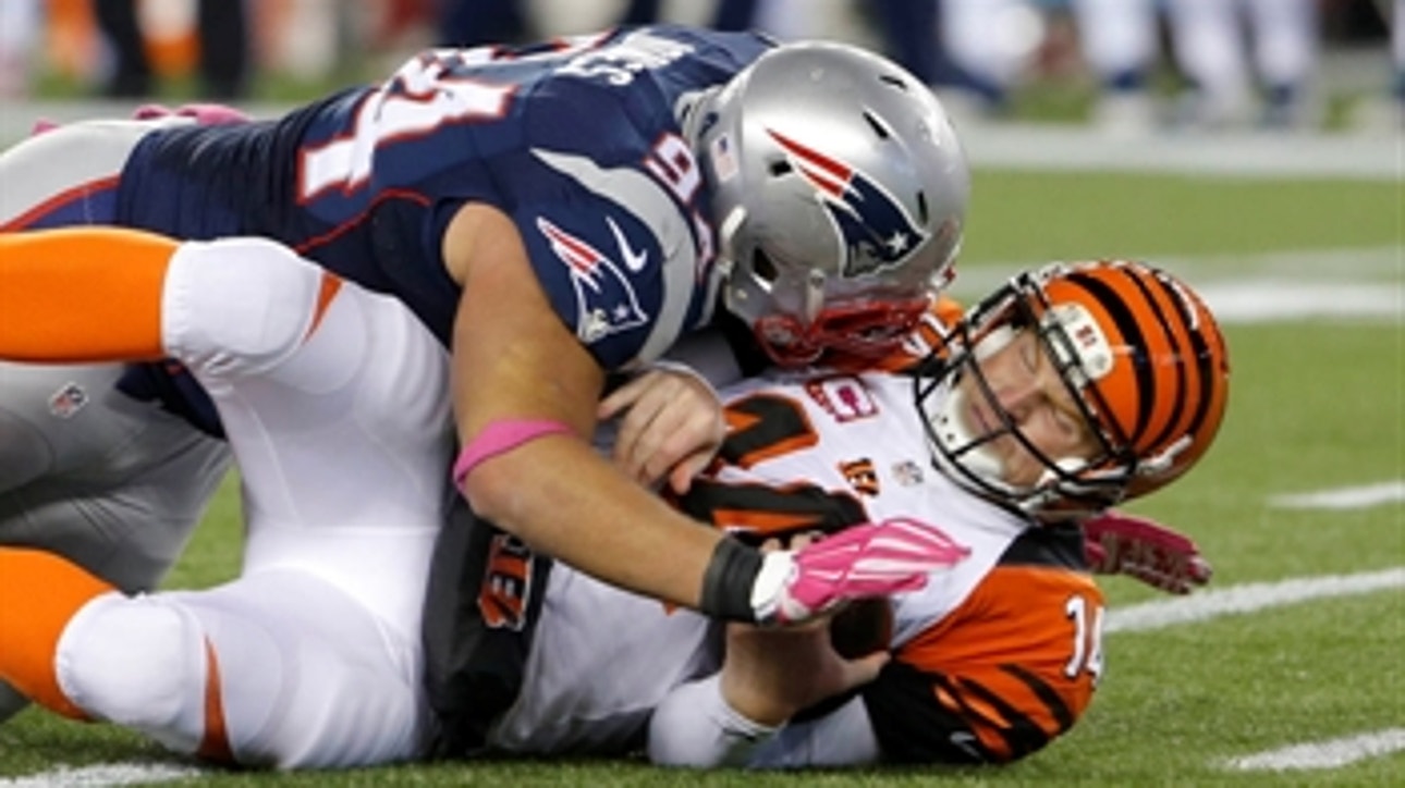 Pats rebound with 43-17 rout of Bengals