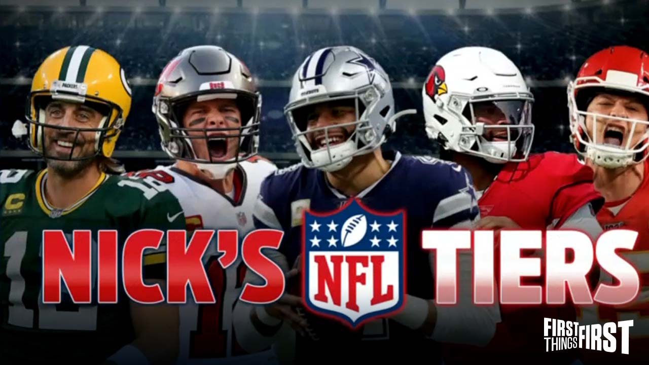 Nick Wright reveals his NFL Tiers heading into Week 14 of the season I FIRST THINGS FIRST