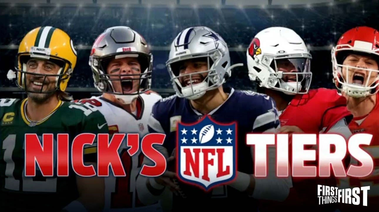 Nick Wright reveals his NFL Tiers heading into Week 14 of the season I FIRST THINGS FIRST