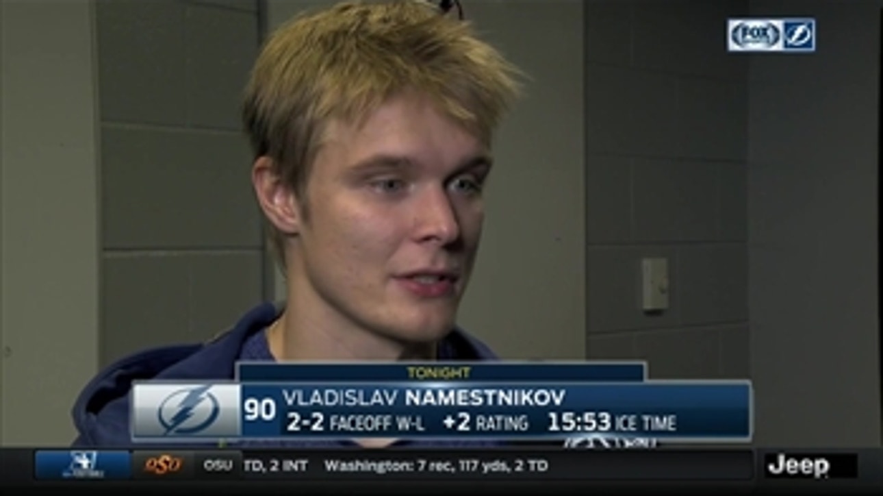 Vladislav Namestnikov: Wherever the coaches put me, I'll do my best
