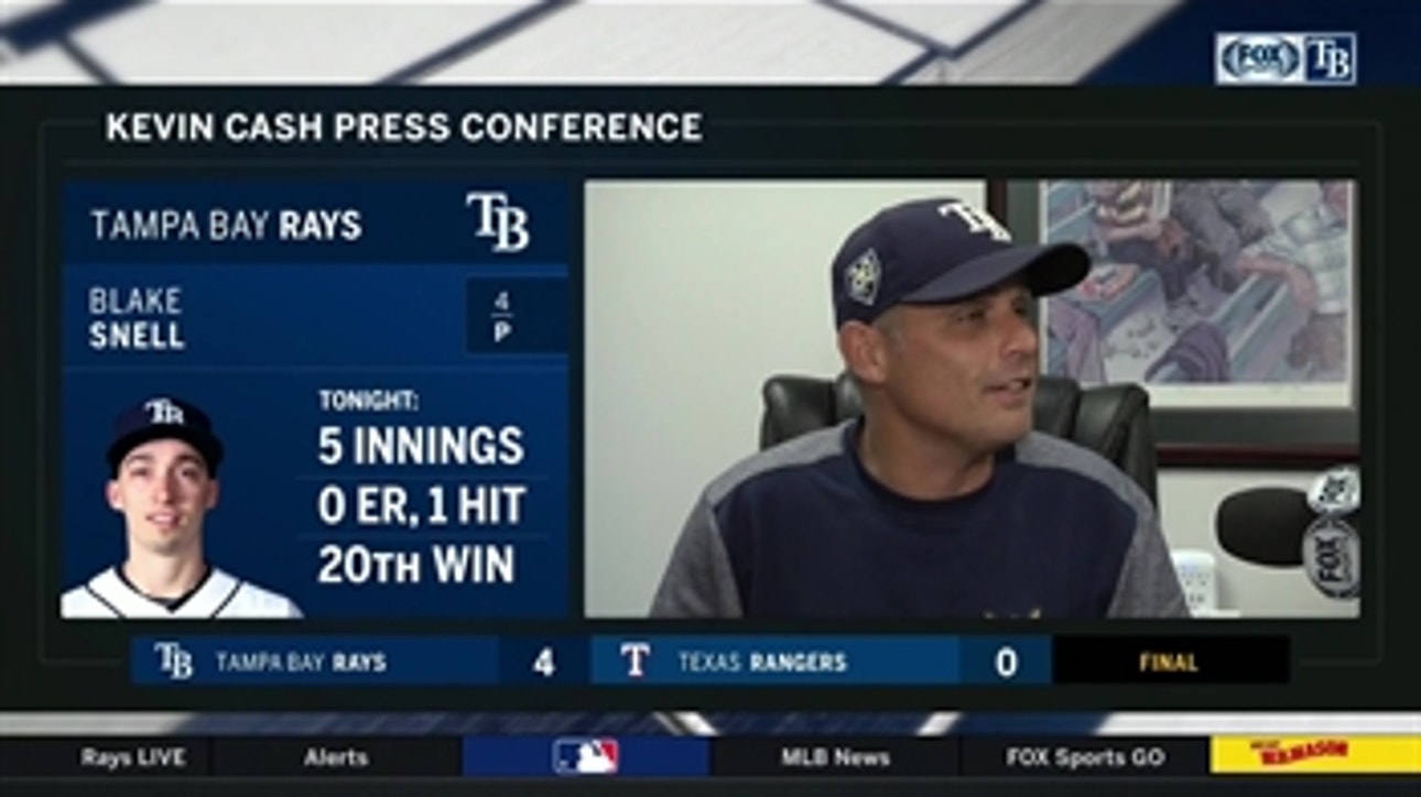 Kevin Cash stresses how valuable Blake Snell is to the Rays