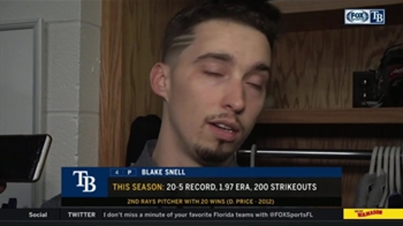 Blake Snell says Rays have been playing good team baseball
